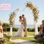 2pcs Large Wedding Arch 5.9Ft&6.9Ft Balloon Floral Arch Stand for Party, alternate view 6