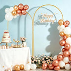 2PCS Metal Wedding Arch Backdrop Stand 6.6FT/5.9FT Balloon Arch Stand, alternate view 4