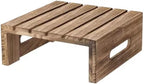 2PCS Rustic Wood Cupcake Display Riser Stand For Dessert Cupcake Buffet Cake Wedding Birthday Food Display Riser