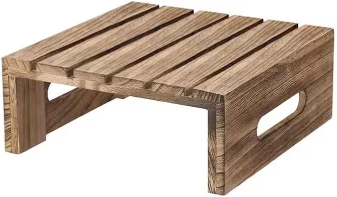 2PCS Rustic Wood Cupcake Display Riser Stand For Dessert Cupcake Buffet Cake Wedding Birthday Food Display Riser
