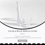 2Pcs Small Clear Acrylic Plate Stands for Display 3Inch Holders in Clear, alternate view 5