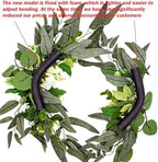 2pcs Small Size Artificial Wedding Arch Flowers for Sign, Floral Swag Dusty Decor for Reception Ceremony, alternate view 4