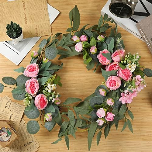 2pcs Small Size Artificial Wedding Arch Flowers for Wedding Sign, Floral Swag Dusty Decor for Reception Ceremony, alternate