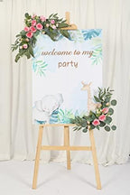 2pcs Small Size Artificial Wedding Arch Flowers for Wedding Sign, Floral Swag Dusty Decor for Reception Ceremony, alternate