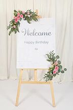 2pcs Small Size Artificial Wedding Arch Flowers for Wedding Sign, Floral Swag Dusty Decor for Reception Ceremony, alternate