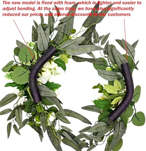 2pcs Small Size Artificial Wedding Arch Flowers for Wedding Sign, Floral Swag Dusty Decor for Reception Ceremony, alternate