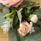 2pcs Small Size Artificial Wedding Arch Flowers for Wedding Sign, Floral Swag Dusty Decor for Reception Ceremony, alternate