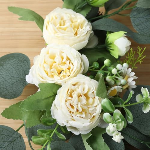 2pcs Small Size Artificial Wedding Arch Flowers for Wedding Sign, Floral Swag Dusty Decor for Reception Ceremony, alternate