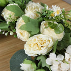 2pcs Small Size Artificial Wedding Arch Flowers for Wedding Sign, Floral Swag Dusty Decor for Reception Ceremony, alternate
