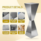 2PCS Stainless Steel Flower Vase Stand, Mirror Metal Pedestal for Table Centerpieces, Wedding & Party, alternate view 4
