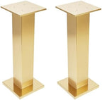 2PCS Tall Vases for Centerpieces,31.5" Stainless Steel Column Geometric Centerpieces Wedding Flower Stand Flower, alternate