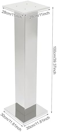 2PCS Tall Vases for Centerpieces,39.4" Stainless Steel Column Geometric Centerpieces Wedding Flower Stand Flower, alternate