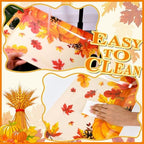 2Pcs Thanksgiving Day Fall Serving Tray 16.1 X 11.1 Inch Large Melamine Trays Platters with Handles Fall Pumpkin, alternate