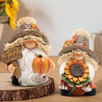 2pcs Thanksgiving Gnomes Decor, Fall Decorations for Home, alternate view 2