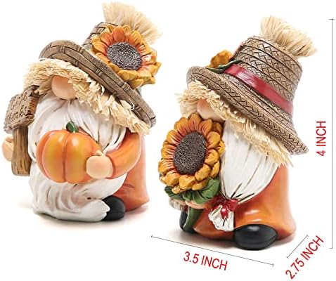 2pcs Thanksgiving Gnomes Decor, Fall Decorations for Home, alternate view 3