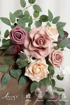 2pcs Wedding Floral Swag, Dusty Rose & Mauve, alternate view 7