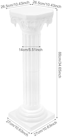 2Pcs Wedding Roman Column, Artistic Roman Column Statue Party Flowerpot Holder Wedding Event Decorative Columns, alternate