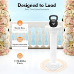 2Pcs Wedding Roman Column, Artistic Roman Column Statue Party Flowerpot Holder Wedding Event Decorative Columns, alternate
