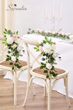2PCS White Artificial Flowers, Silk Rose Flowers for Wedding Decor in A Secret Garden, alternate view 7