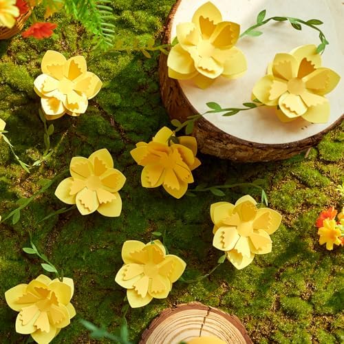 2PCS Yellow Flower Garland, Narcissus Party Decorations, Daffodil Flower, alternate view 2