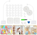 2PK 8.2FT & 6FT Balloon Arch Stand White for Wedding Arch