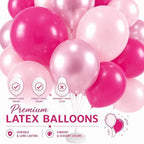 2Set Balloon Column Stand Kit for Floor with Base Pole, for Party in 2 Count (Pack of 1) in Metallic Pink, alternate view 6