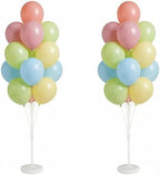2Set Pastel Balloon Column Kit, Anti-Tip Sand-Fill Base For Party in 2 Count (Pack of 1) in 5 Classic Retro
