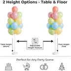 2Set Pastel Balloon Column Kit, Anti-Tip Sand-Fill Base For Party in 2 Count (Pack of 1) in 5 Classic Retro, alternate view 3