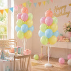 2Set Pastel Balloon Column Kit, Anti-Tip Sand-Fill Base For Party in 2 Count (Pack of 1) in 5 Classic Retro, alternate view 6
