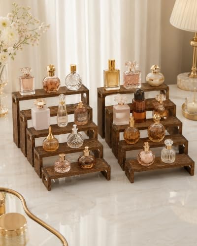 2Set Wooden Cupcake Display Stand 50 Cupcakes Dessert Table Display Set Wood Rustic Cupcake Stand Wooden 5, alternate view 5