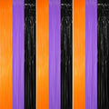 3.2 ft x 8.2 ft Metallic Tinsel Foil Fringe Party Backdrop for Halloween Birthday Graduation New Year's Party