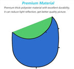 3.3x5ft/1x1.5m Chromakey Backdrop, 2-in-1 Green Screen and Blue Screen, Collapsible Pop Up Reversible Background, alternate