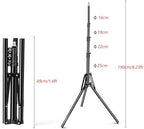 3.3x5ft/1x1.5m Chromakey Black White Backdrop with 6.23ft Stand, 2-in-1 Black Screen White Screen Collapsible, alternate view