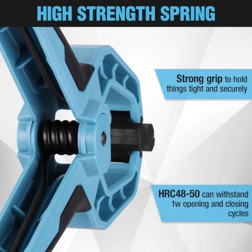 3, 4, 6 Inch Spring Clamps Heavy Duty, 16 Pack Plastic Clamp, alternate view 4