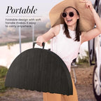 3.5 Feet Circular Round Foldable Table with Built in Handle & Steel Legs | Heavy Duty Portable | Perfect for, alternate view