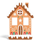 3.9ft 1pcs Gingerbread House Cardboard Cutout Christmas Standee Prop in 47.2 x 33.5 in in Red, White, Green