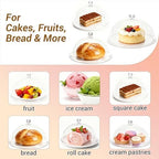 3 Acrylic Cake Domes Clear Round,8“ 10” 12“Acrylic Cake Stand for Keeping Fresh - Ideal for Cake Enthusiasts, alternate view