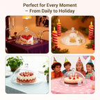 3 Acrylic Cake Domes Clear Round,8“ 10” 12“Acrylic Cake Stand for Keeping Fresh - Ideal for Cake Enthusiasts, alternate view
