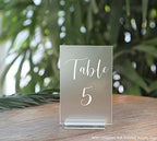 3" Clear Acrylic Stand | 10 Pack 3mm Slot Wedding Sign Holders, Perfect for Wedding, Table Number, Exhibition, alternate view