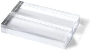 3" Clear Acrylic Stand |60 Pack 3mm Slot Wedding Sign Holders, Perfect for Wedding, Table Number, Exhibition