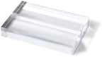 3" Clear Acrylic Stand |60 Pack 3mm Slot Wedding Sign Holders, Perfect for Wedding, Table Number, Exhibition