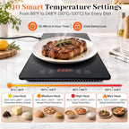 3-in-1 Electric Warming Tray, 23.6"×15.7" Food Warmer with Timer&Child Lock in Black, alternate view 4