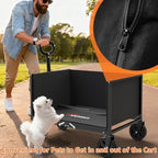 3 in 1 Wagons Carts Foldable with 360LBS Capacity, 120L Heavy Duty Collapsible Wagon, Utility Wagon Cart with, alternate view