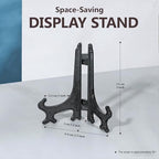 3 Inch Black 12pcs/Set Plastic Easels Plate Display Stands Picture Frame Stand Holder in Black, alternate view 2
