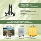 3 Inch Black 12pcs/Set Plastic Easels Plate Display Stands Picture Frame Stand Holder in Black, alternate view 4