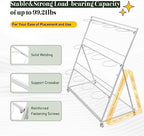 3 Layers Flower Cart Display Stand with Wheels, alternate view 3