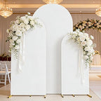 3 Metal Arch Backdrop Stands with White Covers, 4/5/6FT, alternate view 2
