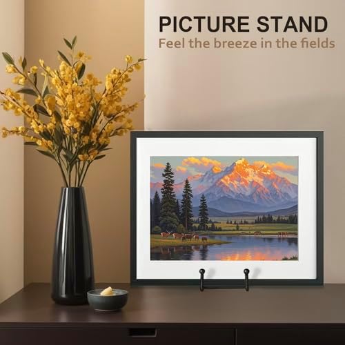 3 Pack 12 Inch Plate Stands for Display, Plate Holder Display Stand in Black, alternate view 4