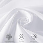 3 Pack 120 Inch Tablecloths Round White Table Cover in White, alternate view 4