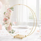 3 Pack 14 Inches Metal Double Floral Hoop Centerpieces with Stand and 38-Yard Paddle Wire Craft Centerpiece, alternate view 7